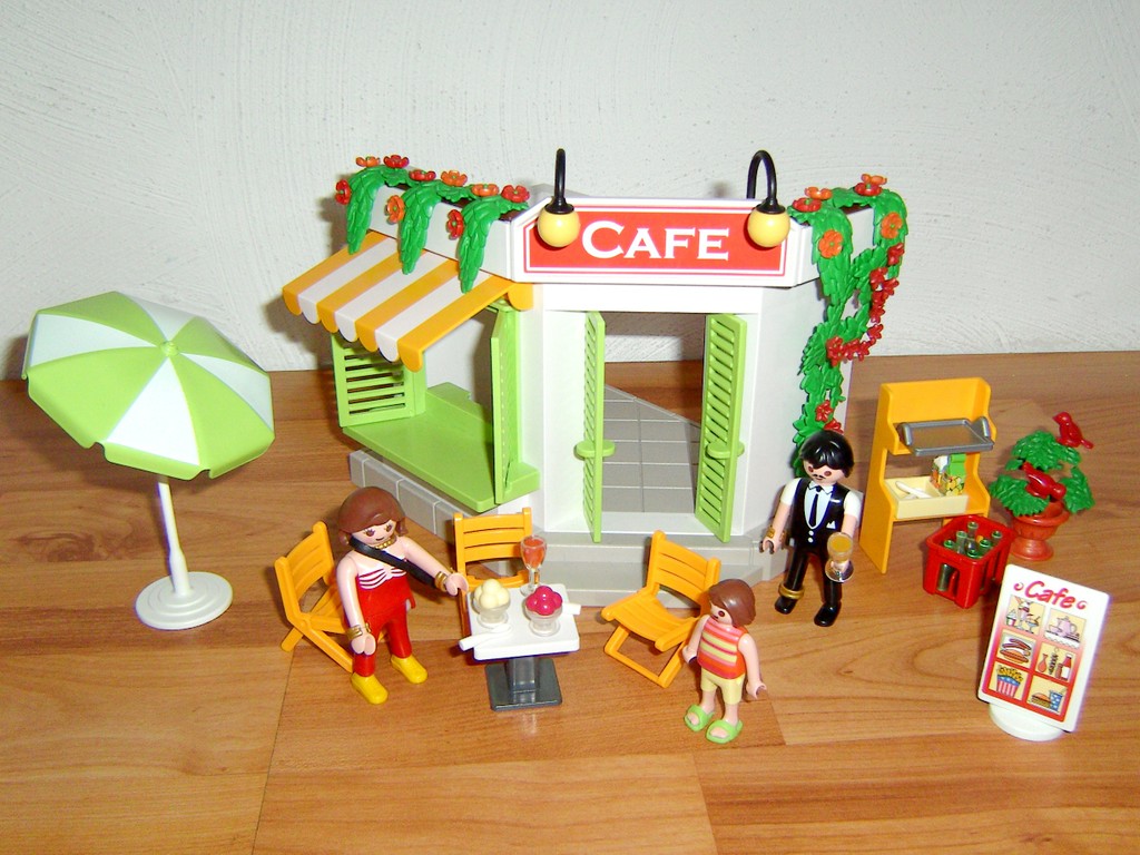 Playmobil 5129 Harbour Cafe with waiters and guests eBay
