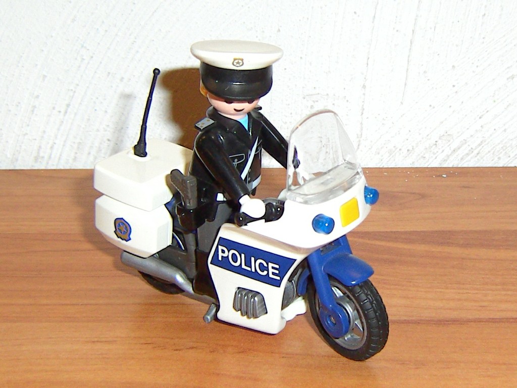 Playmobil: Polizei Motorrad blaue US-Version | eBay