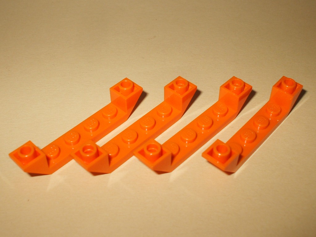 LEGO® 52501: 4 x Schrägstein invers orange 1x6 aus 7642 7649 60009 - Picture 1 of 1