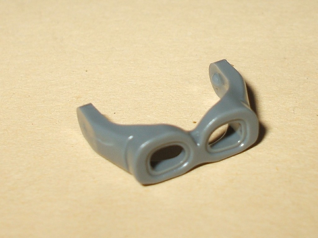 Lego-2-neu-dunkelgraue-Minifig-Brillen-5887-8964-2521-7683-7660-7877-30170-NEU